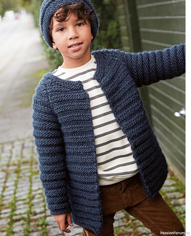 Жакет с узором &laquo;дорожки&raquo;. Описание