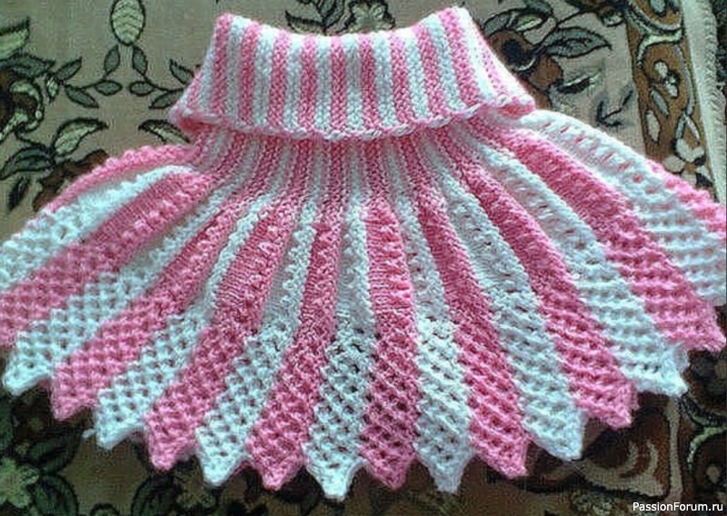 Манишка крючком. Описание