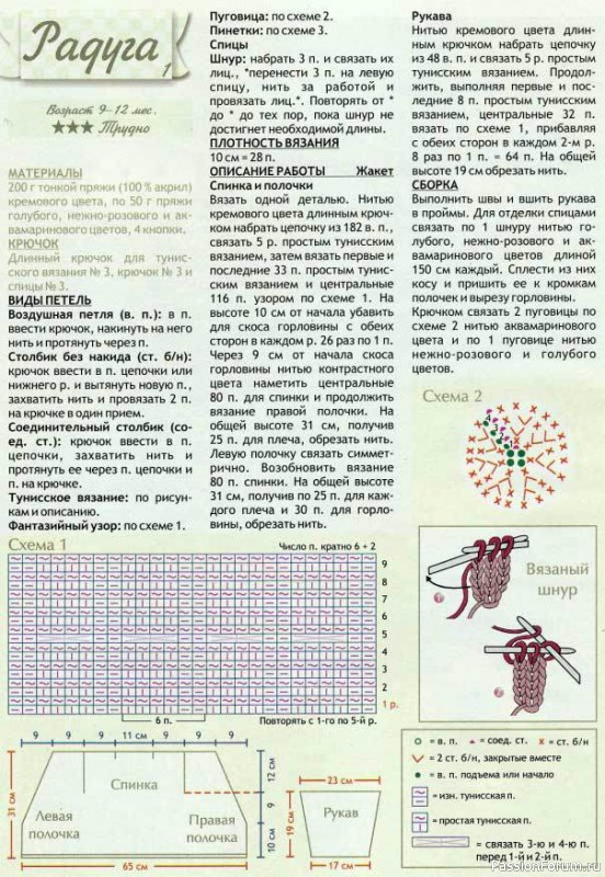 Прекрасное трио: шапочка, пинетки и жакет для 9-12 месяцев