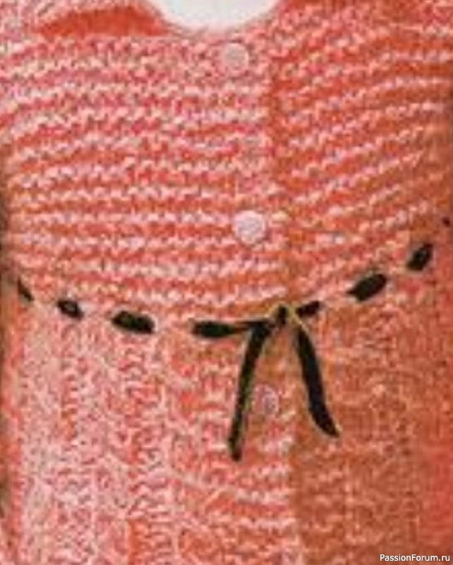 Вязаный жакет для девочки