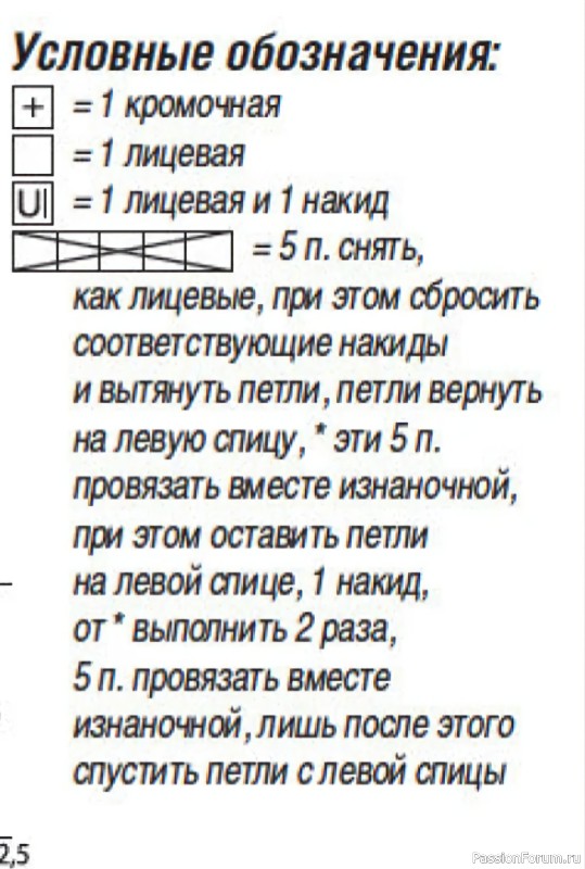 Пуловер с цветочными мотивами. Схема