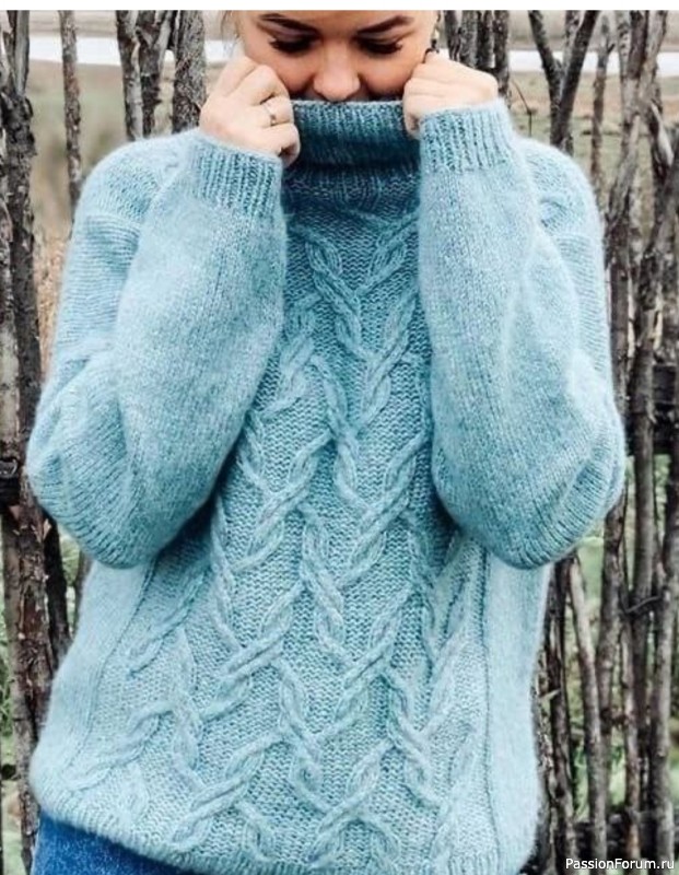 Свитер из "Drops" спицами. Описание