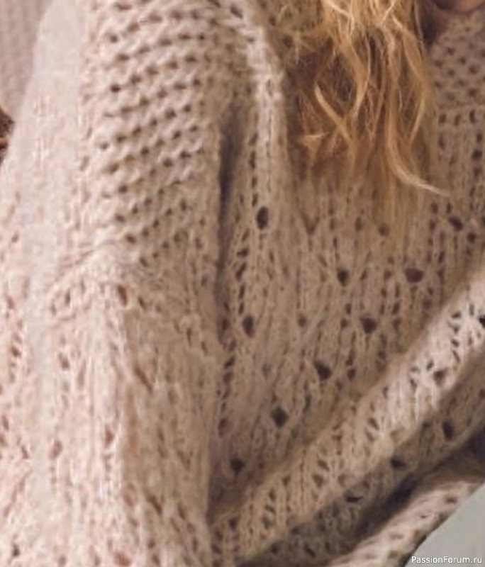 Джемпер спицами. Схемой