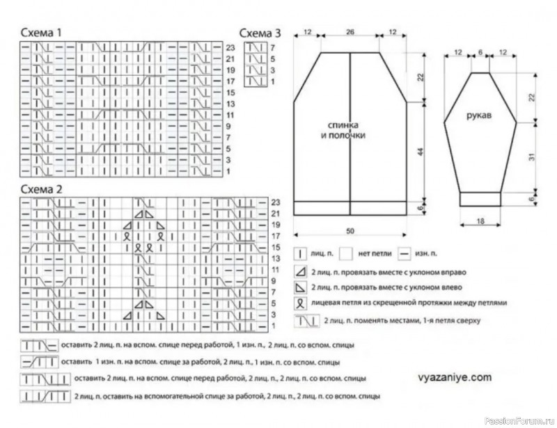 Кардиган фантазийным узором
