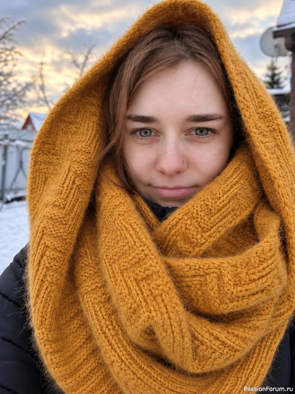 Снуд из пуха норки. Схема