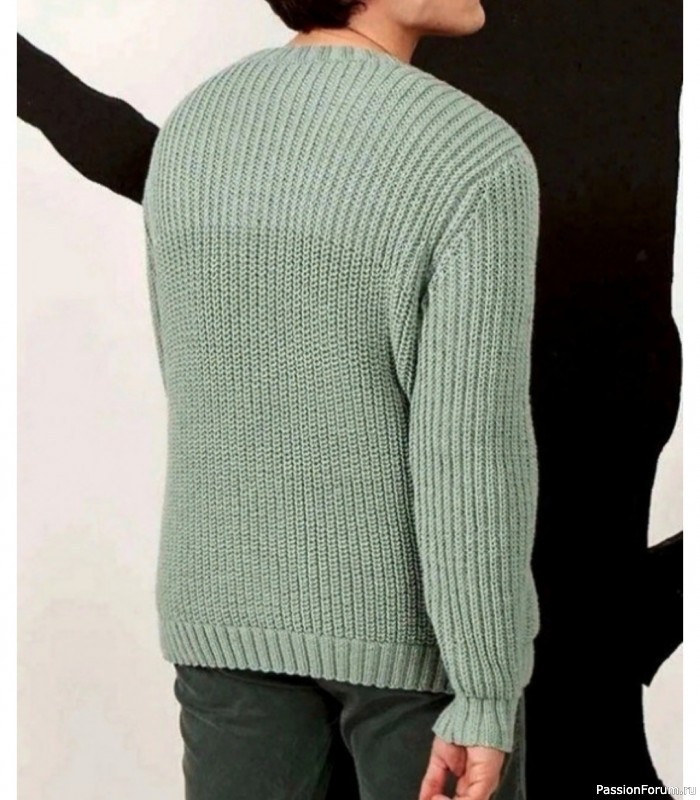 Мужской кардиган на пуговицах с V-образным вырезом