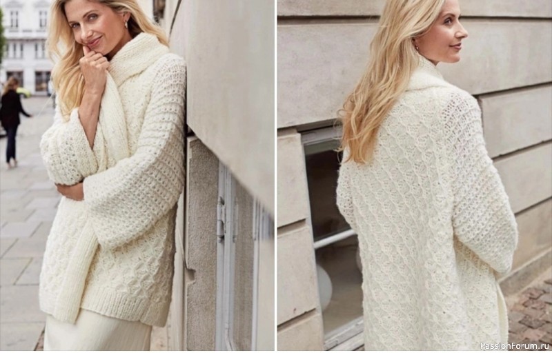 Кардиган спицами. Описание