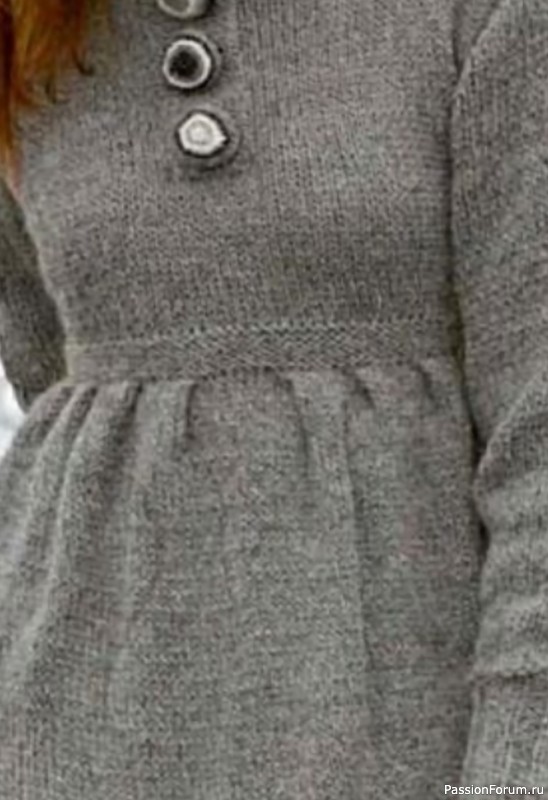 Платье спицами. Описание