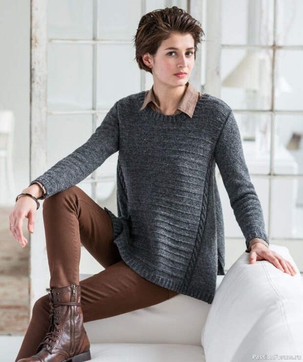 Описание стильного пуловера