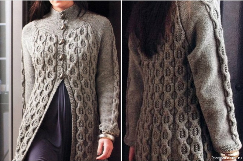 Кардиган спицами описание вязания. Схема