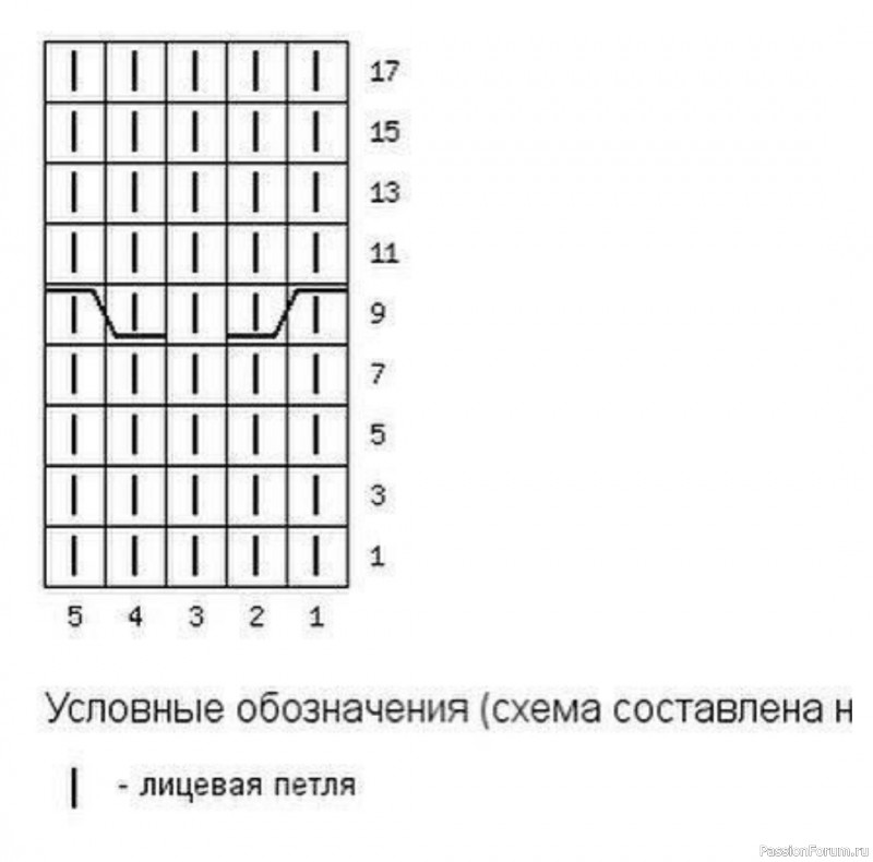 Жилет объемным узором. Схемы