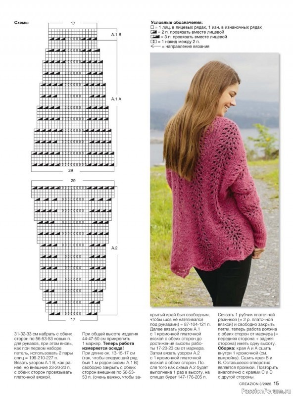 Легкий ажурный жакет. Описание