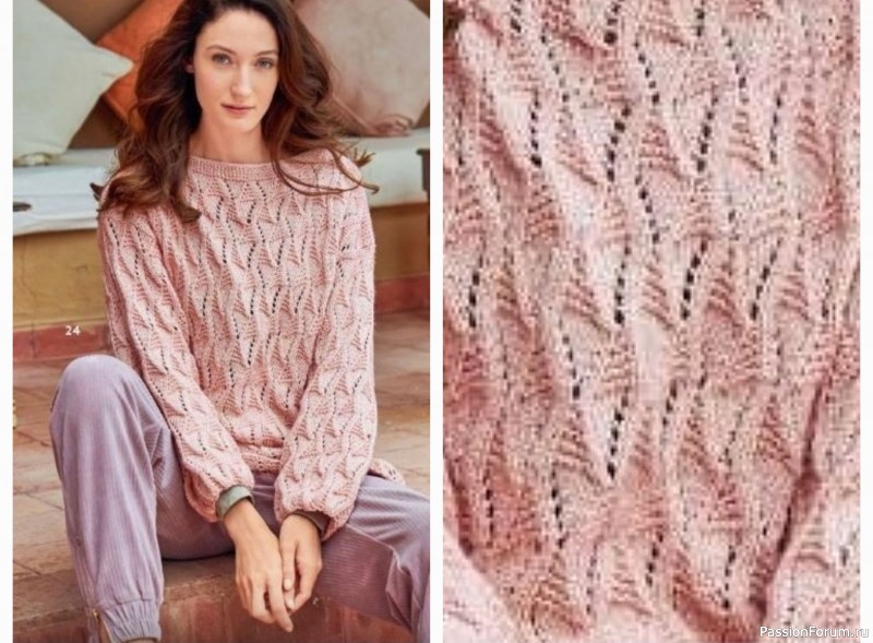 Джемпер с горловиной &quot;лодочка&quot;. Описание