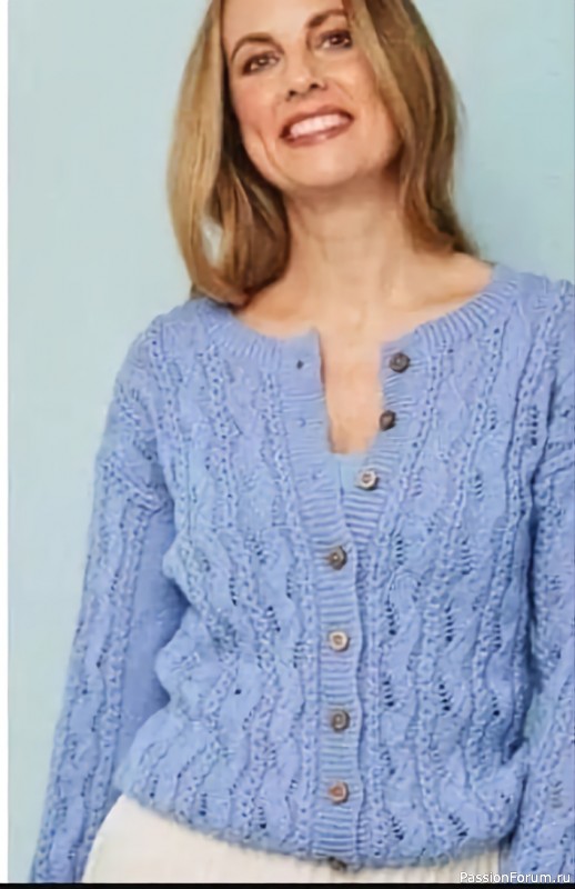 Жакетик спицами. Описание вязания
