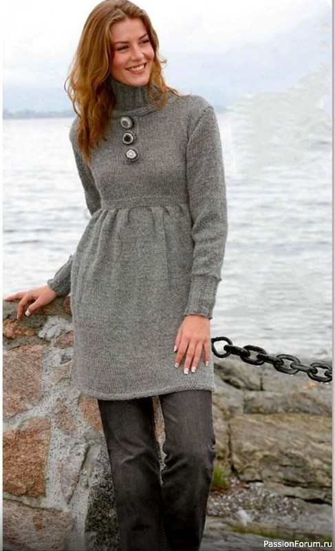 Платье спицами. Описание