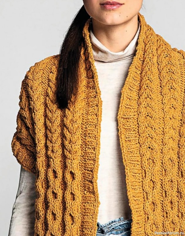 Жилет без застежки. Описание