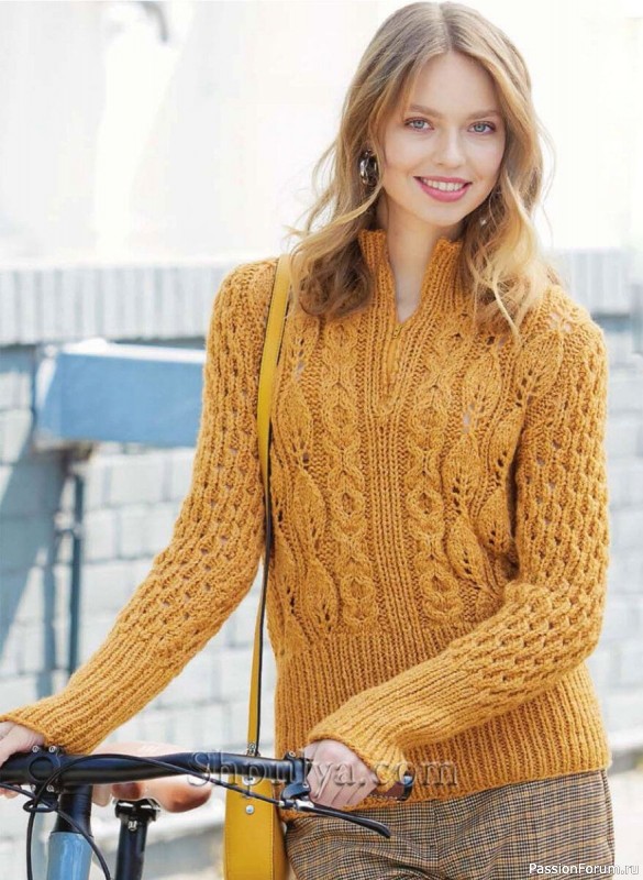 Приталенный шерстяной пуловер с миксом узоров