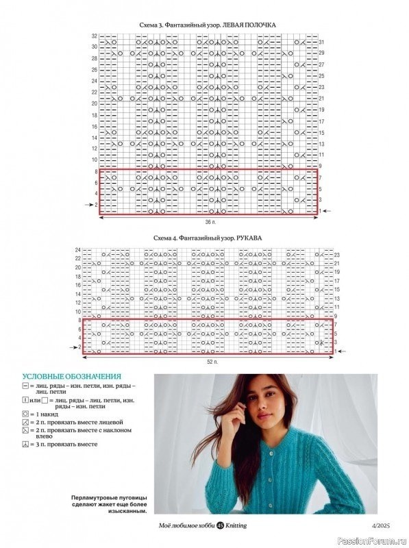 Жакетик из мохера. Описание