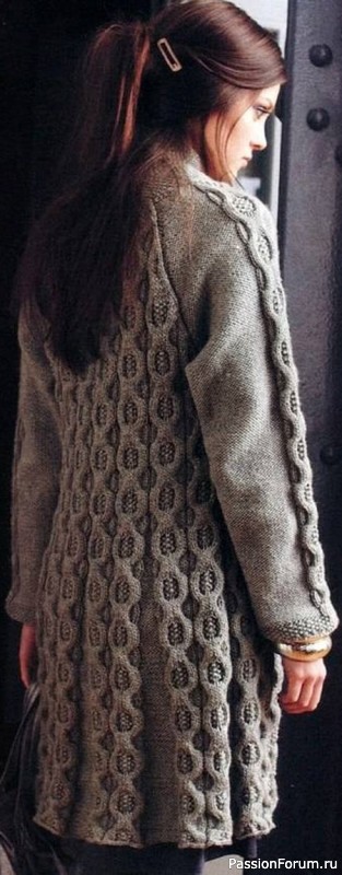 Кардиган спицами описание вязания. Схема