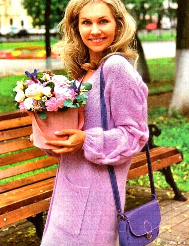 Кардиган спицами. Описание