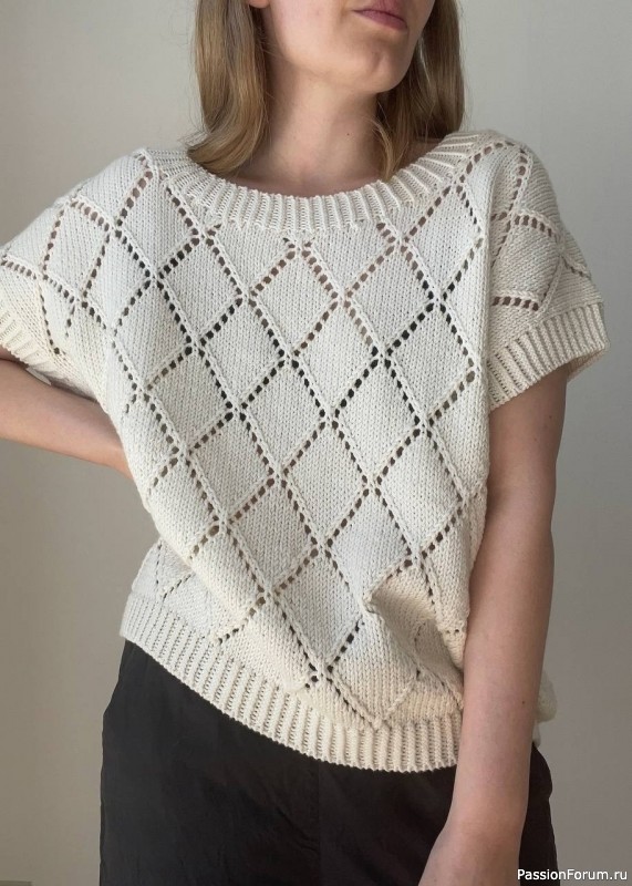 Футболка с ромбами. Описание