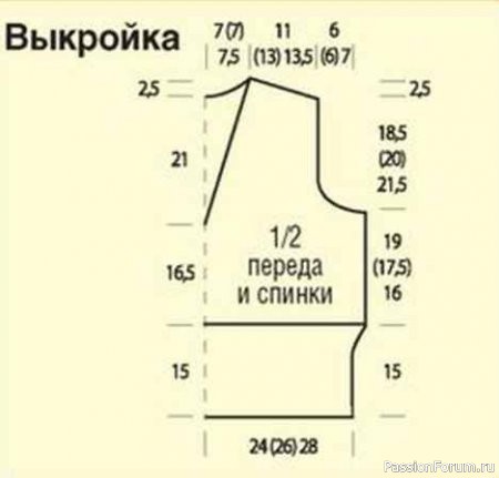 Классический жилет с узором из кос