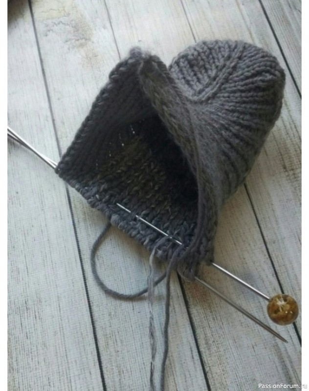 Тапочки спицами. Описание