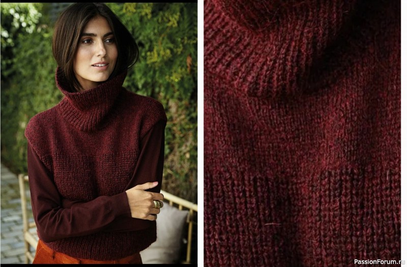 Короткая безрукавка с воротником гольф