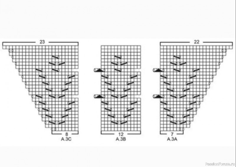 Ажурная шаль в пастельных тонах. Схемы