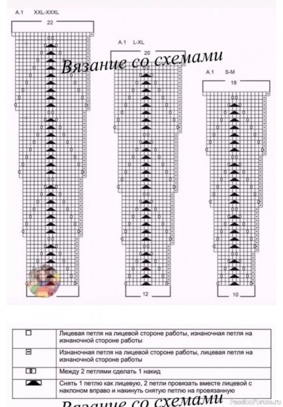 Сиреневый жакет спицами. Схема