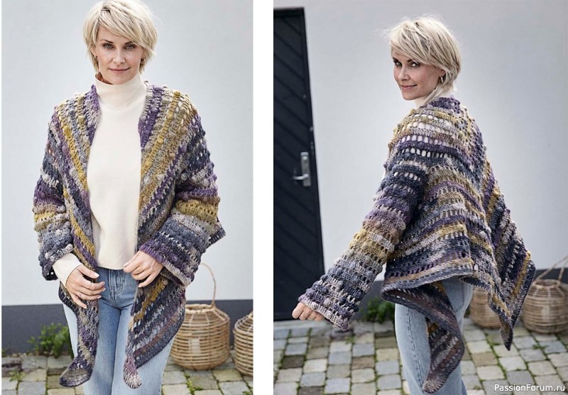 Накидка с рукавами. Описание