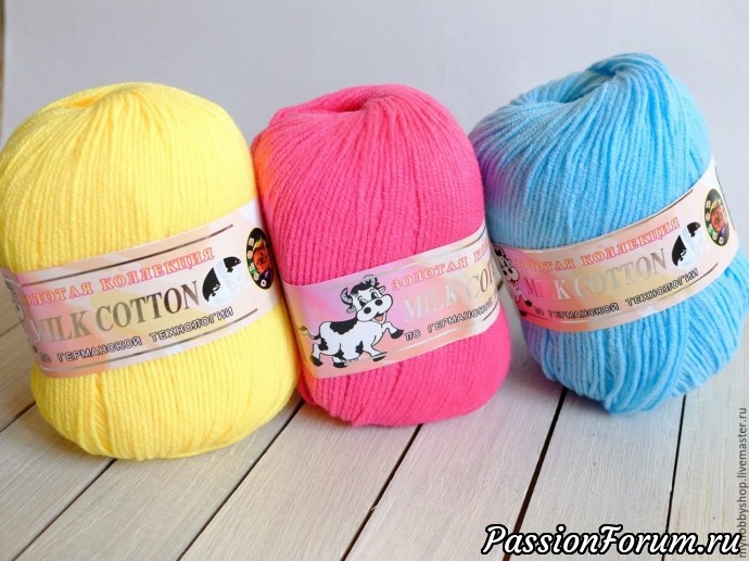 1 Пряжа Milk cotton (15% шелк 45% хлопок 40% акрил) 50г/150м COLOR-CITY, Китай. Цвета в наличии № 009 (зелёное яблоко), 008 (светло жёлтый), 007 (голубой).
Цена 50 рублей за 1 моток.
При покупке любой пряжи на сумму не менее 2000 рублей - доставка по России БЕСПЛАТНАЯ!!! 1 Пряжа Milk cotton (15% шелк 45% хлопок 40% акрил) 50г/150м COLOR-CITY, Китай. Цвета в наличии № 009 (зелёное яблоко), 008 (светло жёлтый), 007 (голубой).
Цена 50 рублей за 1 моток.
При покупке любой пряжи на сумму не менее 2000 рублей - доставка по России БЕСПЛАТНАЯ!!!