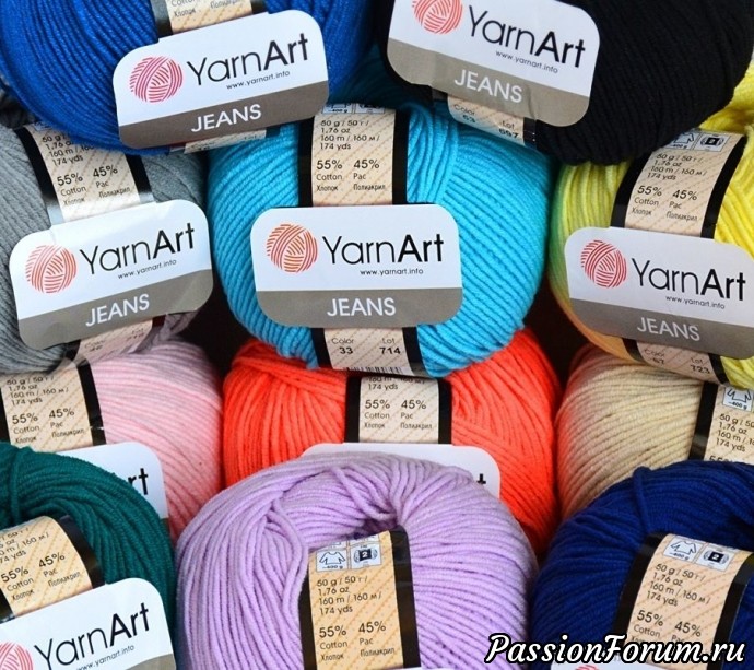 |
Пряжа Jeans (55% хлопок 45% аркил) 50г/160м YARN-ART, Турция. Цвета в наличии № 40, 67, 11, 77, 69, 33, 42.Цена 70 рублей за 1 моток.
При покупке любой пряжи на сумму не менее 2000 рублей - доставка по России БЕСПЛАТНАЯ!!! |
Пряжа Jeans (55% хлопок 45% аркил) 50г/160м YARN-ART, Турция. Цвета в наличии № 40, 67, 11, 77, 69, 33, 42.Цена 70 рублей за 1 моток.
При покупке любой пряжи на сумму не менее 2000 рублей - доставка по России БЕСПЛАТНАЯ!!!