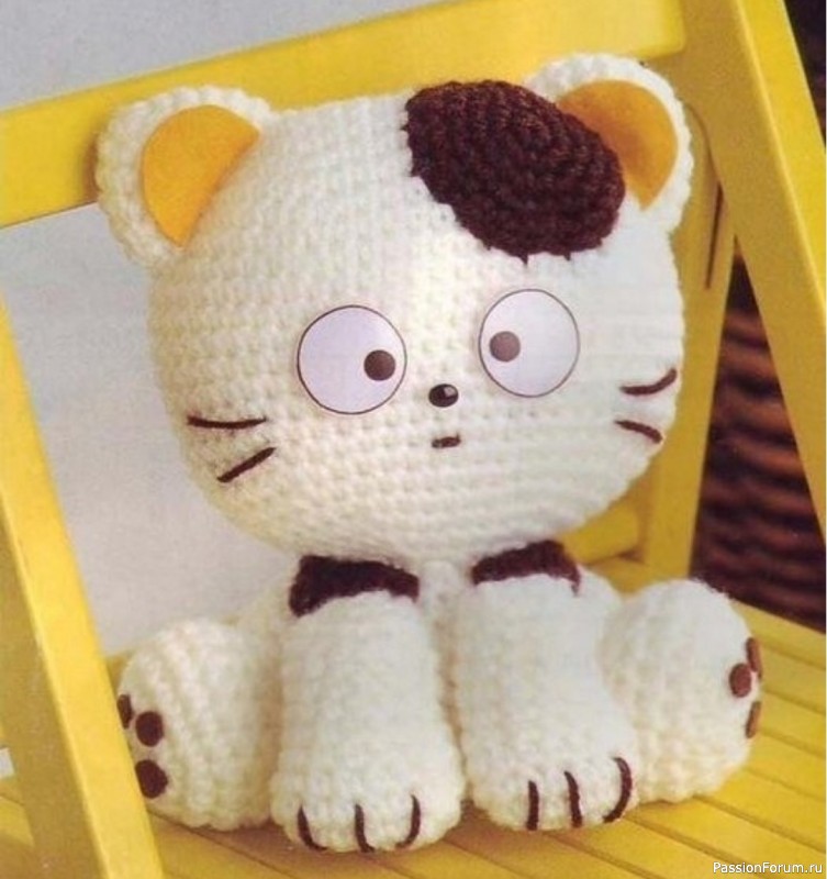 Котенок крючком. МК