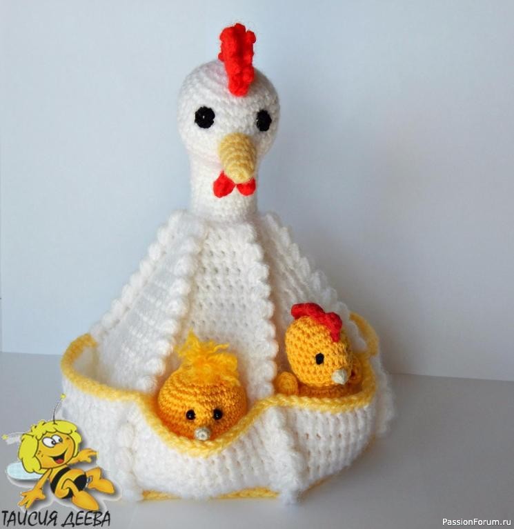 Курочка пасхальная крючком. МК