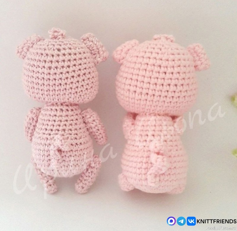 Поросёнок крючком. МК