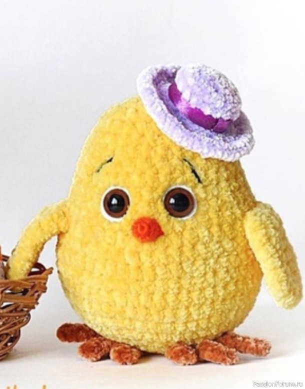 Цыпленок в шляпе.крючком. МК