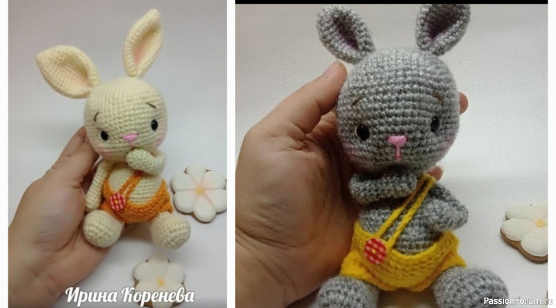 Милые зайки в коротких штанишках. МК