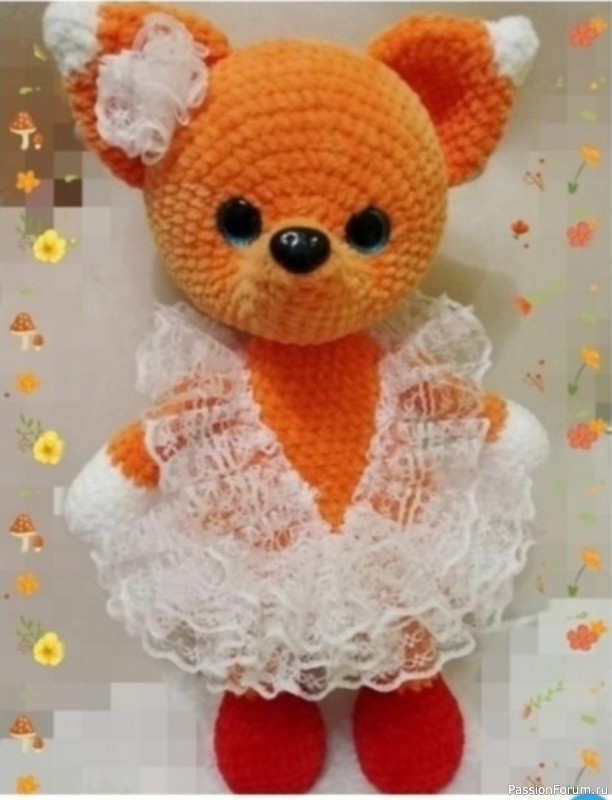 Лисичка крючком. МК