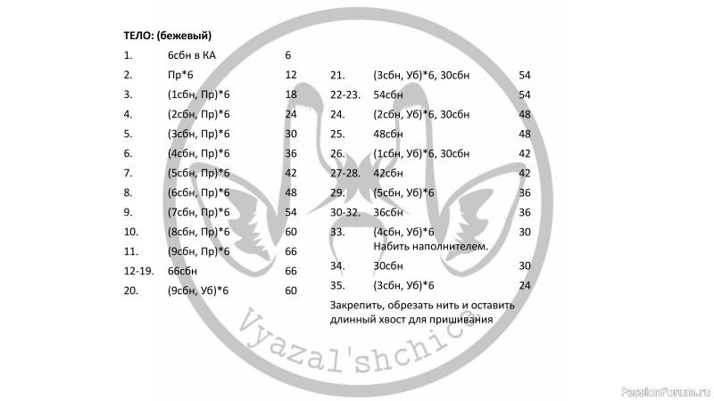 Медвежонок крючком. Описание