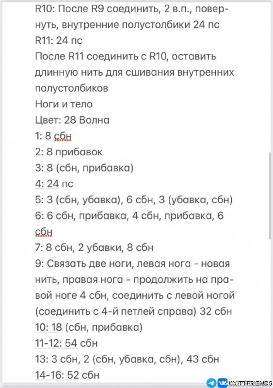 Слоник крючком. Описание