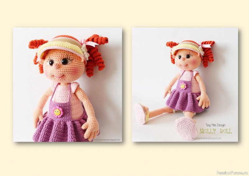 Кукла Молли крючком. Описание