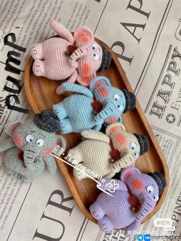 Слоник крючком. Описание