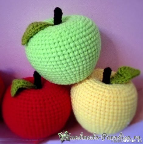 Яблочки крючком. МК
