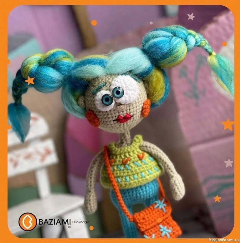 Смешная куколка крючком. мК