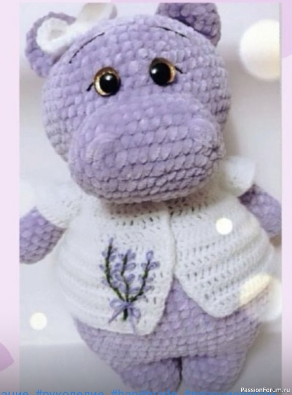 Бегемотик крючком. Описание