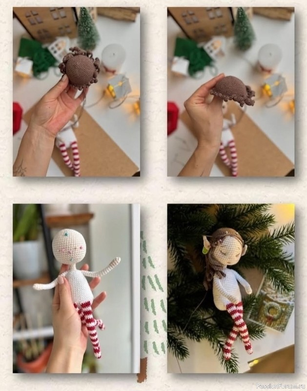 Маленький Эльф крючком. МК