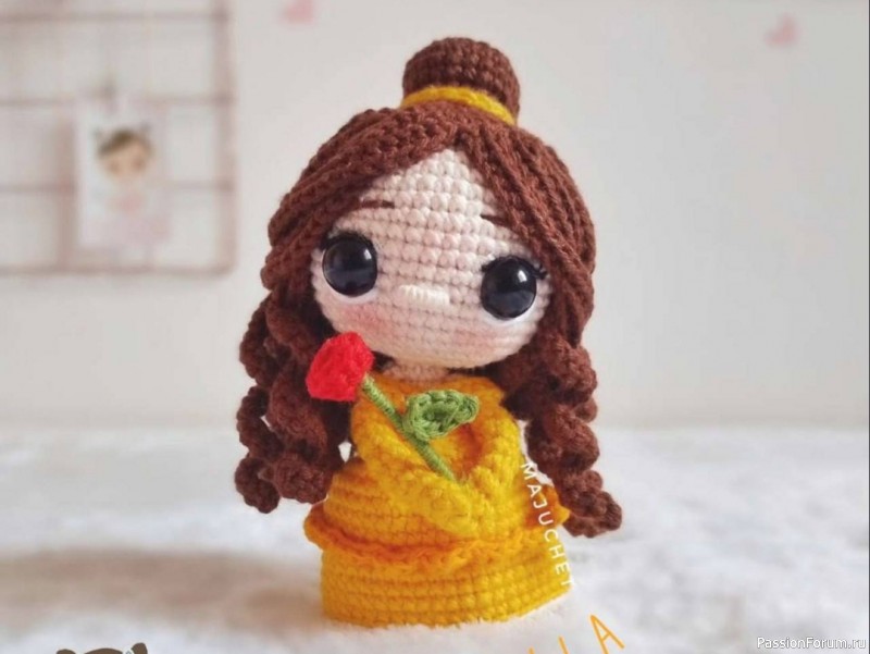 Кукла Бель крючком. МК