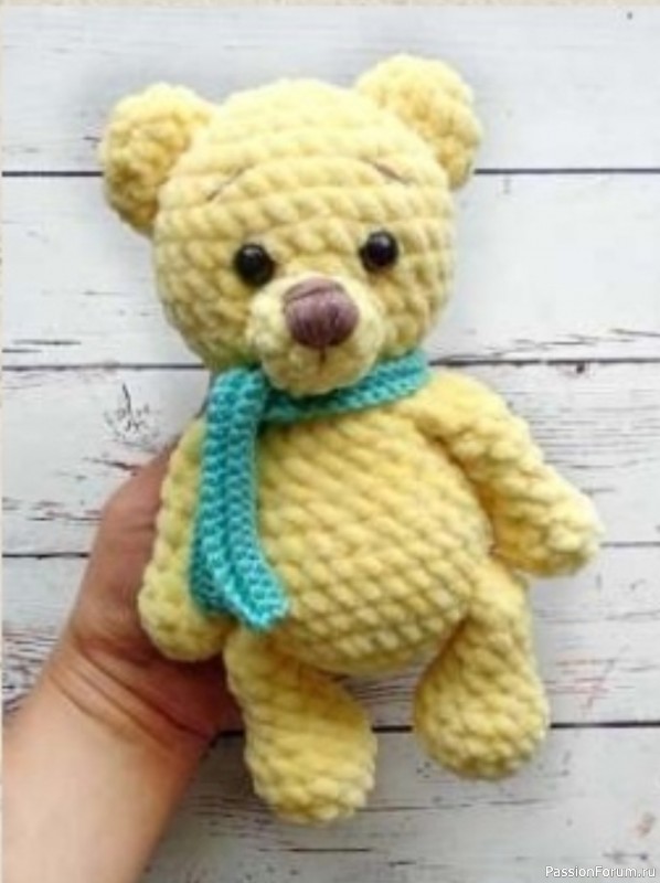 Плюшевый мишка крючком. МК