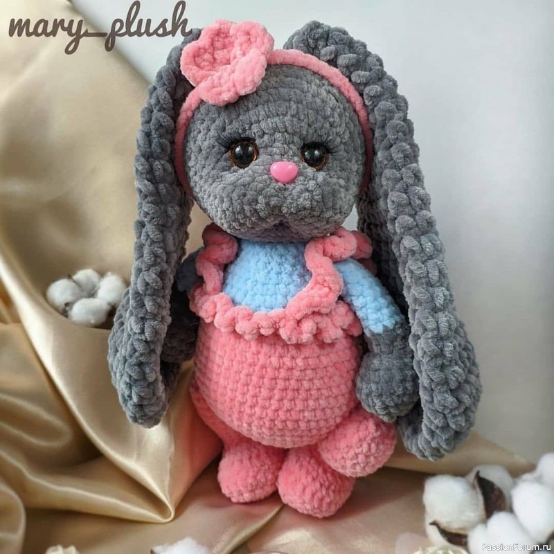 Плюшевой зайка. МК